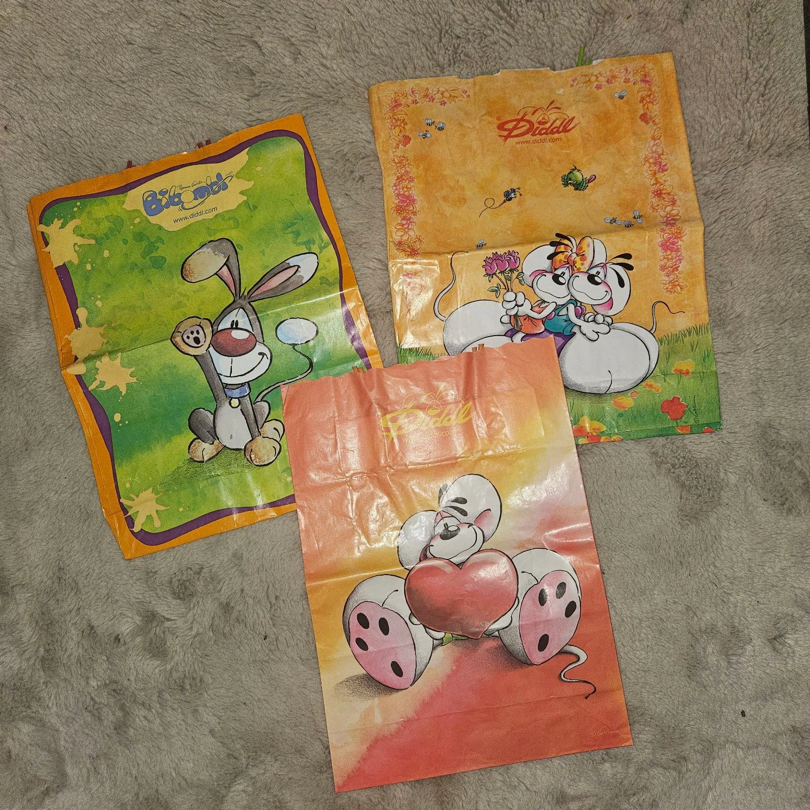 7x large shopping bags diddl – photo 2